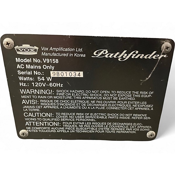 Used VOX Pathfinder Guitar Combo Amp