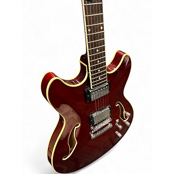 Used Ibanez AS73 Artcore Transparent Cherry Red Hollow Body Electric Guitar