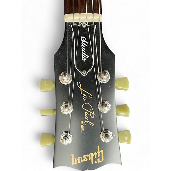 Used Gibson Les Paul Studio Bigsby Black Solid Body Electric Guitar