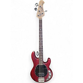 Used Sterling by Music Man Sub 4 Maroon Electric Bass Guitar