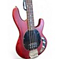 Used Sterling by Music Man Sub 4 Maroon Electric Bass Guitar