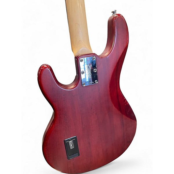 Used Sterling by Music Man Sub 4 Maroon Electric Bass Guitar