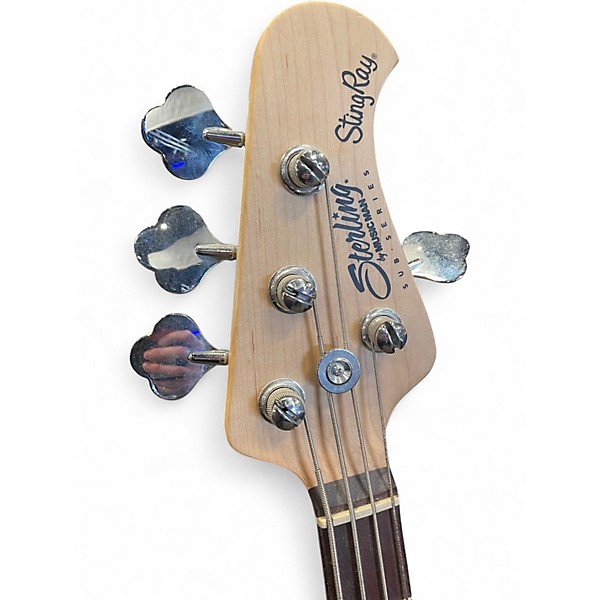 Used Sterling by Music Man Sub 4 Maroon Electric Bass Guitar