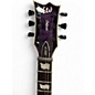 Used ESP LTD EC100QM LEFT HANDED SEE THRU PURPLE Solid Body Electric Guitar