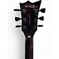 Used ESP LTD EC100QM LEFT HANDED SEE THRU PURPLE Solid Body Electric Guitar