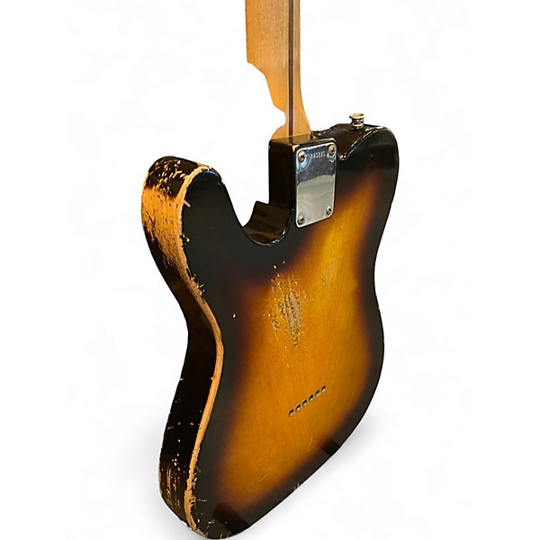 Used 2008 Fender 1950's Heavy Relic Telecaster Sunburst Solid Body Electric Guitar