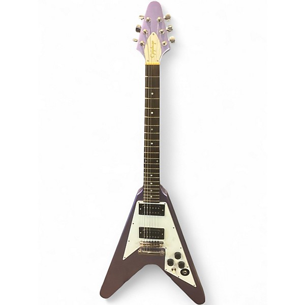 Used Epiphone Kirk Hammett 1979 Flying V Purple Metallic Solid Body Electric Guitar