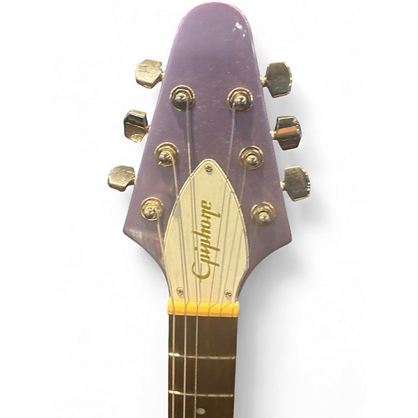 Used Epiphone Kirk Hammett 1979 Flying V Purple Metallic Solid Body Electric Guitar