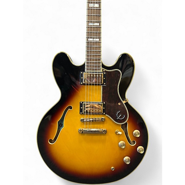 Used Epiphone Sheraton II Tobacco Sunburst Hollow Body Electric Guitar