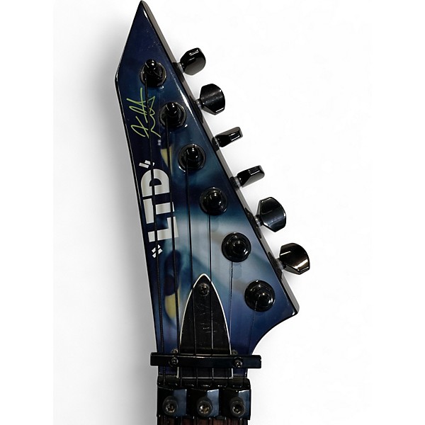 Used 2016 ESP LTD Kirk Hammett Signature White Zombie Custom