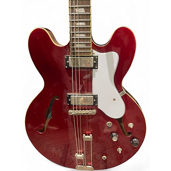 Used Epiphone Riviera Candy Apple Red Hollow Body Electric Guitar