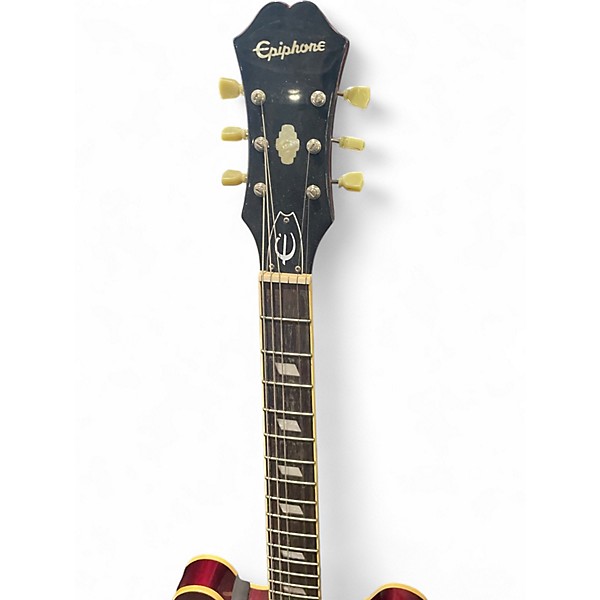 Used Epiphone Riviera Candy Apple Red Hollow Body Electric Guitar
