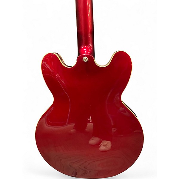 Used Epiphone Riviera Candy Apple Red Hollow Body Electric Guitar