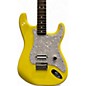Used 2023 Fender Tom Delonge Signature Stratocaster Graffiti Yellow Solid Body Electric Guitar