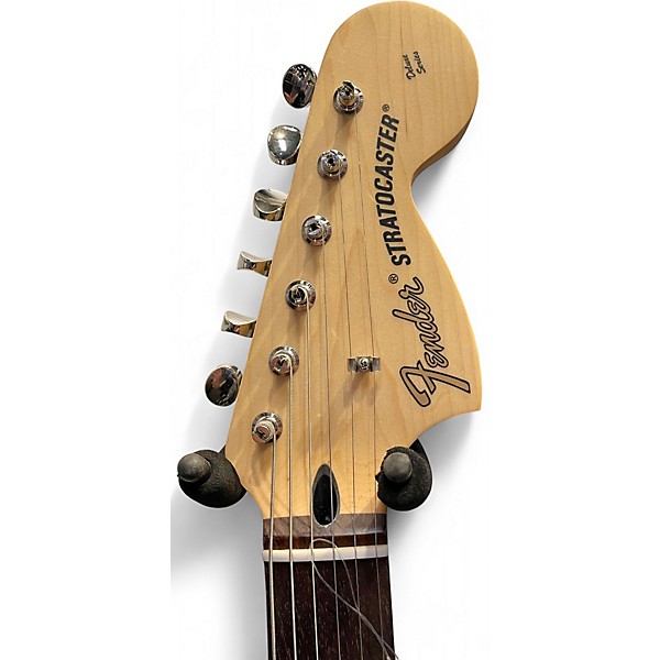 Used 2023 Fender Tom Delonge Signature Stratocaster Graffiti Yellow Solid Body Electric Guitar