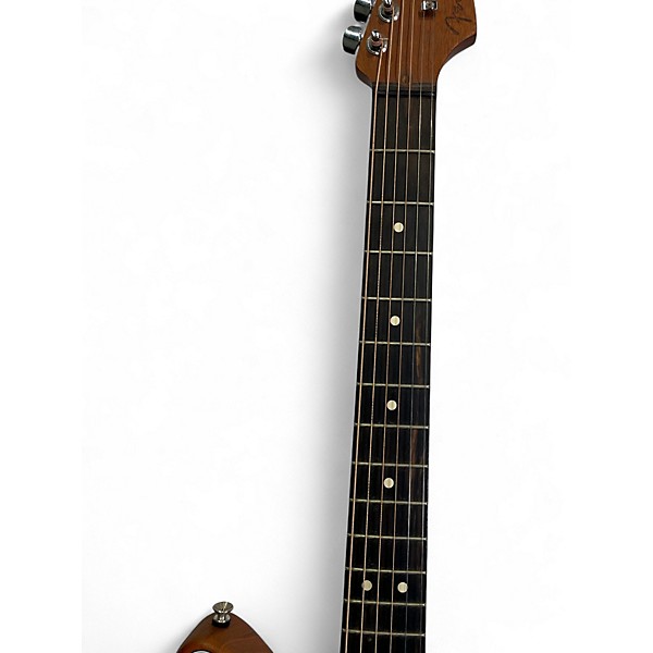 Used Fender Acoustasonic Jazzmaster Arctic White Acoustic Electric Guitar