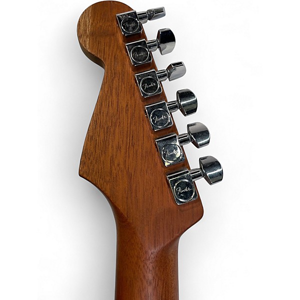 Used Fender Acoustasonic Jazzmaster Arctic White Acoustic Electric Guitar