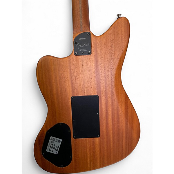 Used Fender Acoustasonic Jazzmaster Arctic White Acoustic Electric Guitar