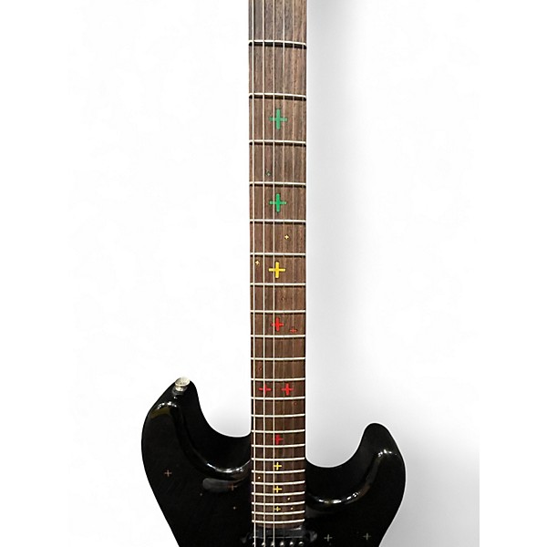 Used Squier Standard Stratocaster Fender/HP "Hendrix"  Black Solid Body Electric Guitar