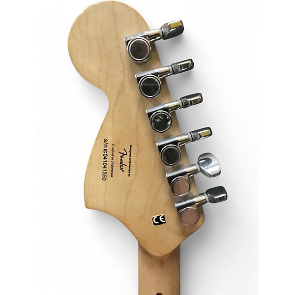 Used Squier Standard Stratocaster Fender/HP "Hendrix"  Black Solid Body Electric Guitar