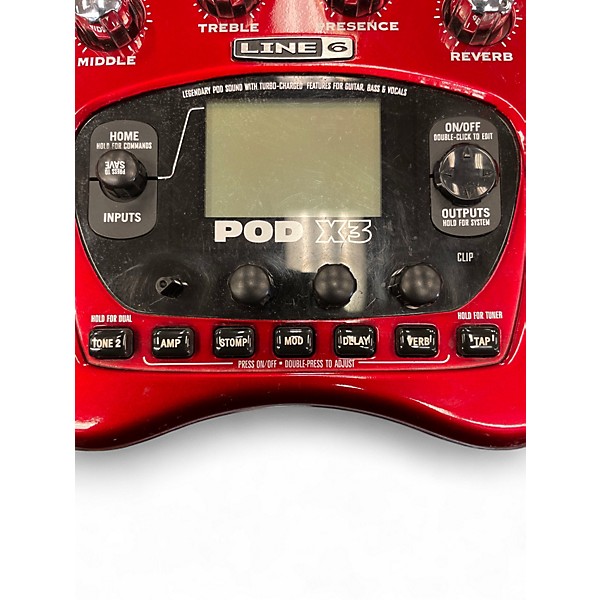 Used Line 6 Pod X3 Live Amp Modeler Effect Processor