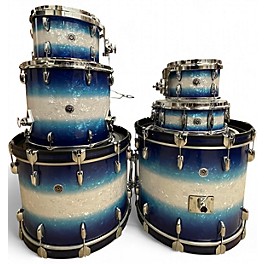 Used Gretsch Drums 6 Piece Brooklyn Series Blue Burst Drum Kit