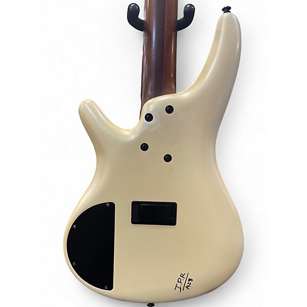 Used Ibanez sr1105b Pearl White Electric Bass Guitar