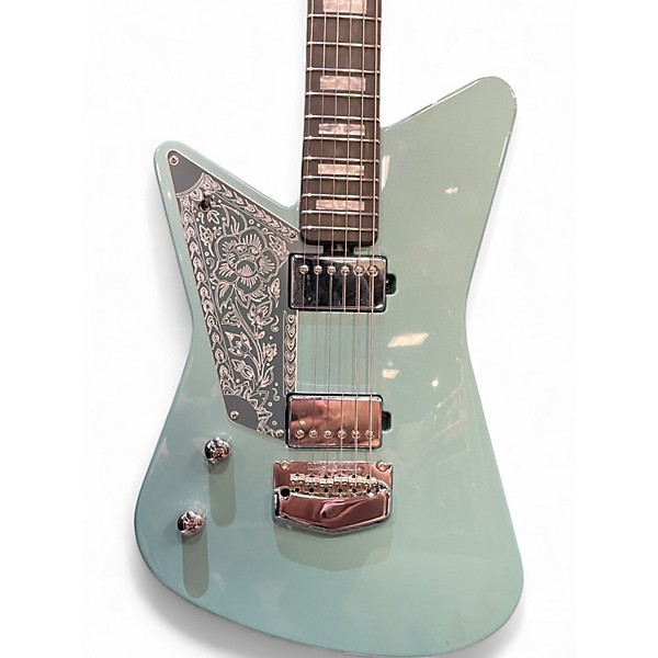 Used Ernie Ball Music Man Mariposa Dorado Green Electric Guitar