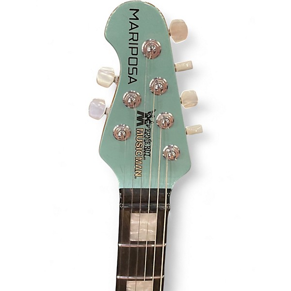 Used Ernie Ball Music Man Mariposa Dorado Green Electric Guitar