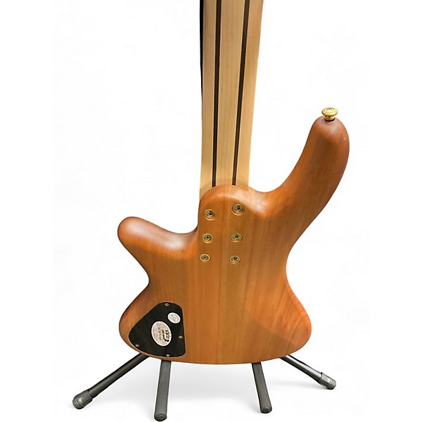 Used Schecter Guitar Research Stiletto Custom 4 String Antique Natural Electric Bass Guitar