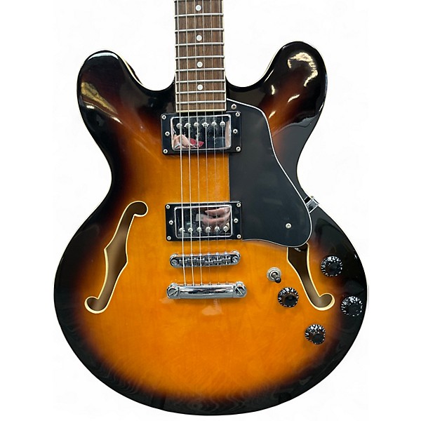 Used Hamer Echotone Sunburst Hollow Body Electric Guitar