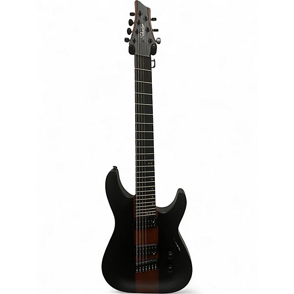 Used Schecter Guitar Research C7 MULTISCALE ROB SCALLON SATIN DARK ROAST Solid Body Electric Guitar