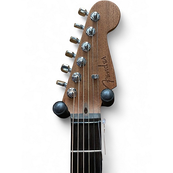 Used Fender ACOUSTASONIC JAZZMASTER WHITE Acoustic Electric Guitar