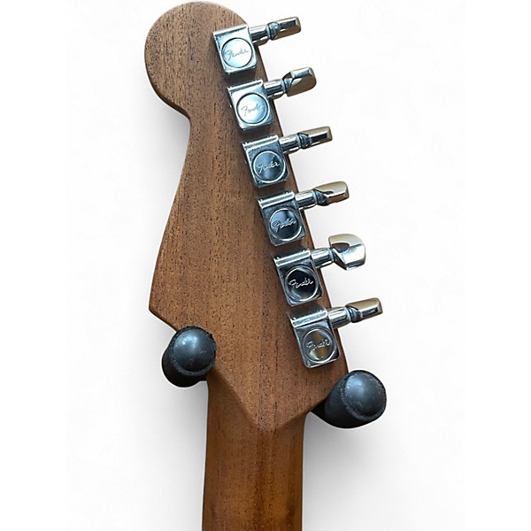 Used Fender ACOUSTASONIC JAZZMASTER WHITE Acoustic Electric Guitar