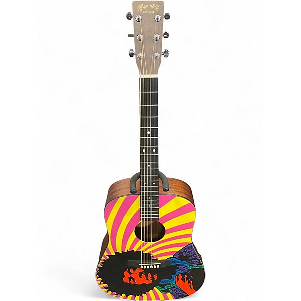 Used Martin Jimi Hendrix MIM Road Series Limited Edition Graphic Acoustic Electric Guitar