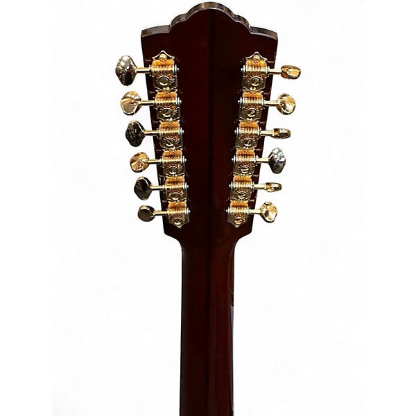 Used Guild F512 NATURAL 12 String Acoustic Electric Guitar