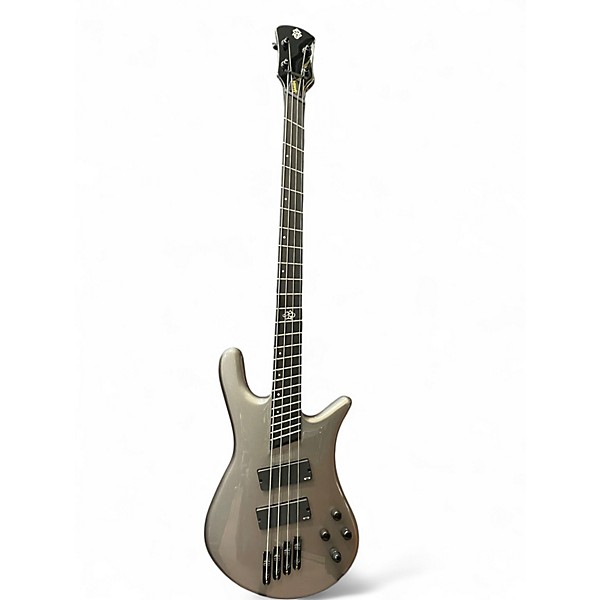 Used Spector NS DIMENSION HP4 Metallic Gray Electric Bass Guitar