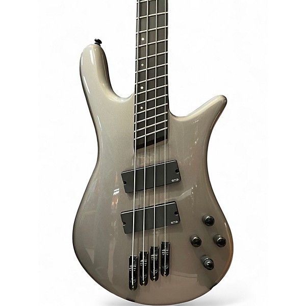 Used Spector NS DIMENSION HP4 Metallic Gray Electric Bass Guitar