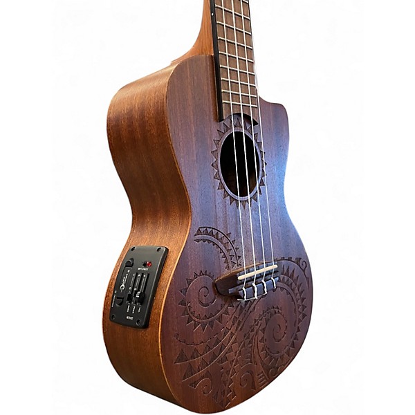 Used Luna Uke TEC MAH Mahogany Ukulele