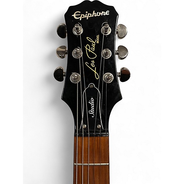 Used Epiphone Les Paul Studio Black Solid Body Electric Guitar