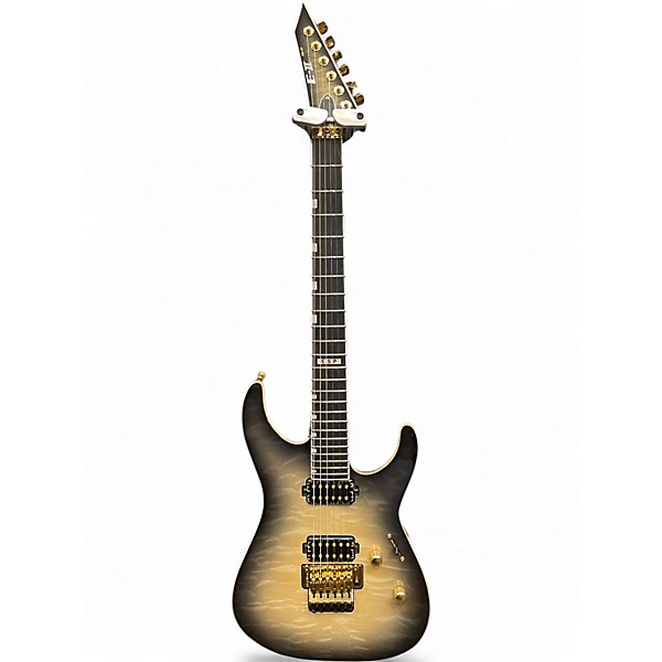 Used ESP E-II M-2 Quilted Maple Black Burst Solid Body Electric Guitar