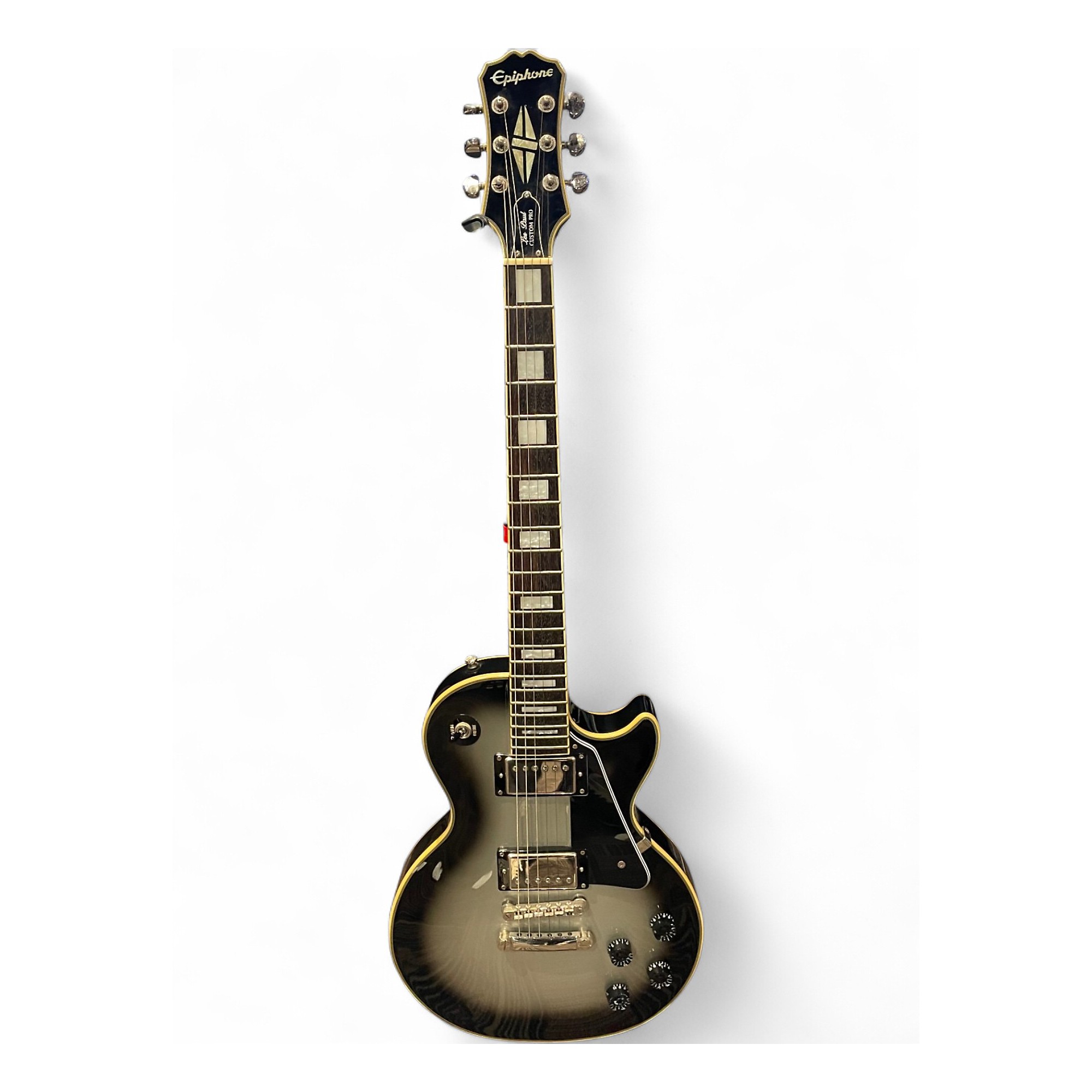 Used Epiphone Les Paul Custom Pro Silverburst Solid Body