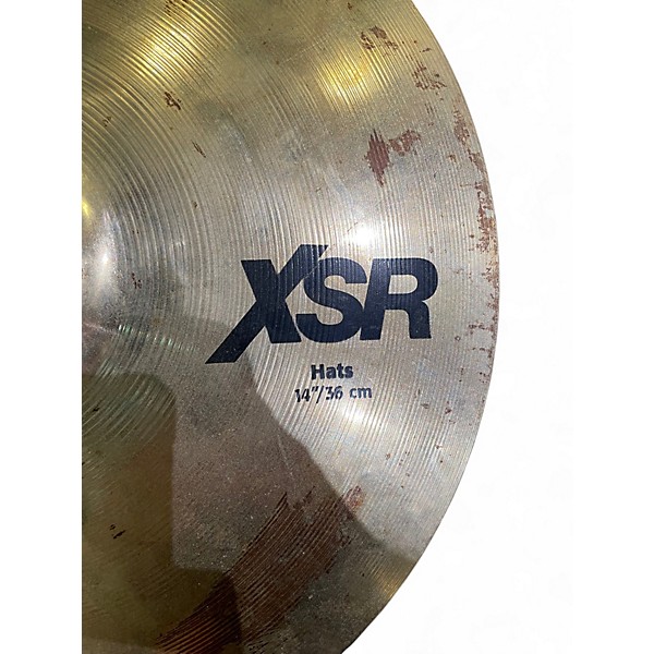 Used SABIAN 14in XSR HI HAT PAIR Cymbal