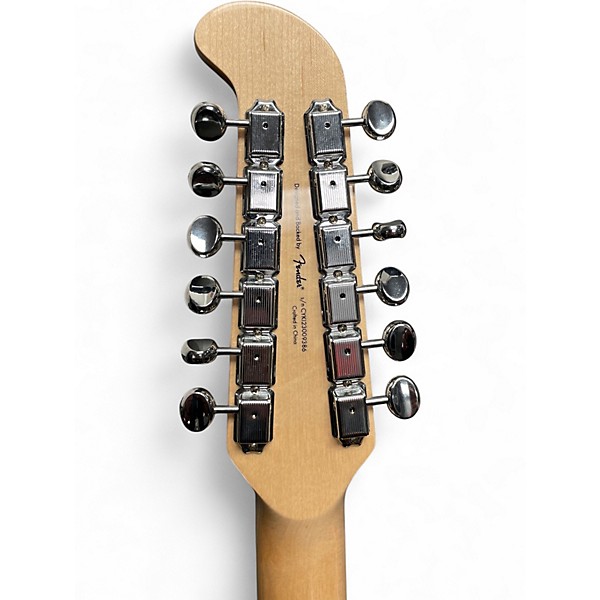 Used Squier PARANORMAL JAZZMASTER 7 12 STRING White Solid Body Electric Guitar