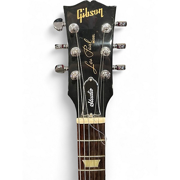 Used Gibson Les Paul Studio Cherry Solid Body Electric Guitar