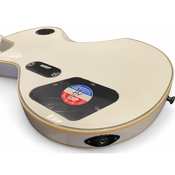 Used ESP LTD James Hetfield Signature Iron Cross White Solid Body Electric Guitar