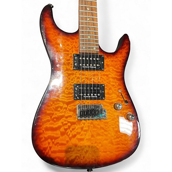 Used Fender Showmaster Trans Orange Solid Body Electric Guitar