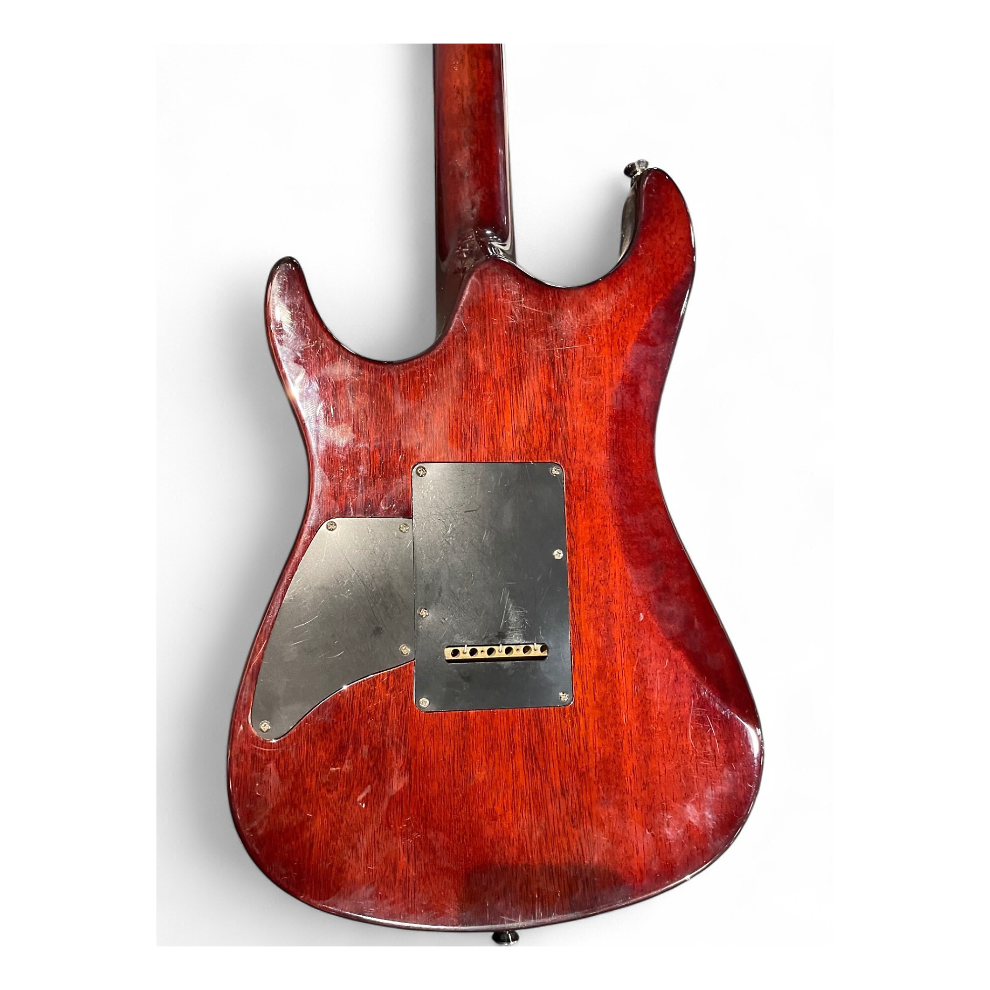 Used Fender Showmaster Trans Orange Solid Body Electric Guitar