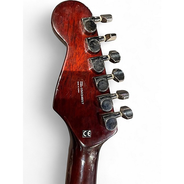 Used Fender Showmaster Trans Orange Solid Body Electric Guitar