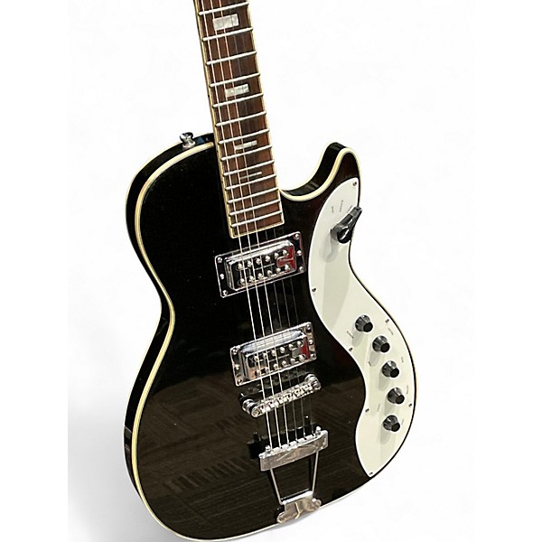 Used Silvertone 1423 REISSUE BLACK SPARKLE Solid Body